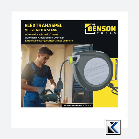 Automatische stroomhaspel Benson 20 meter