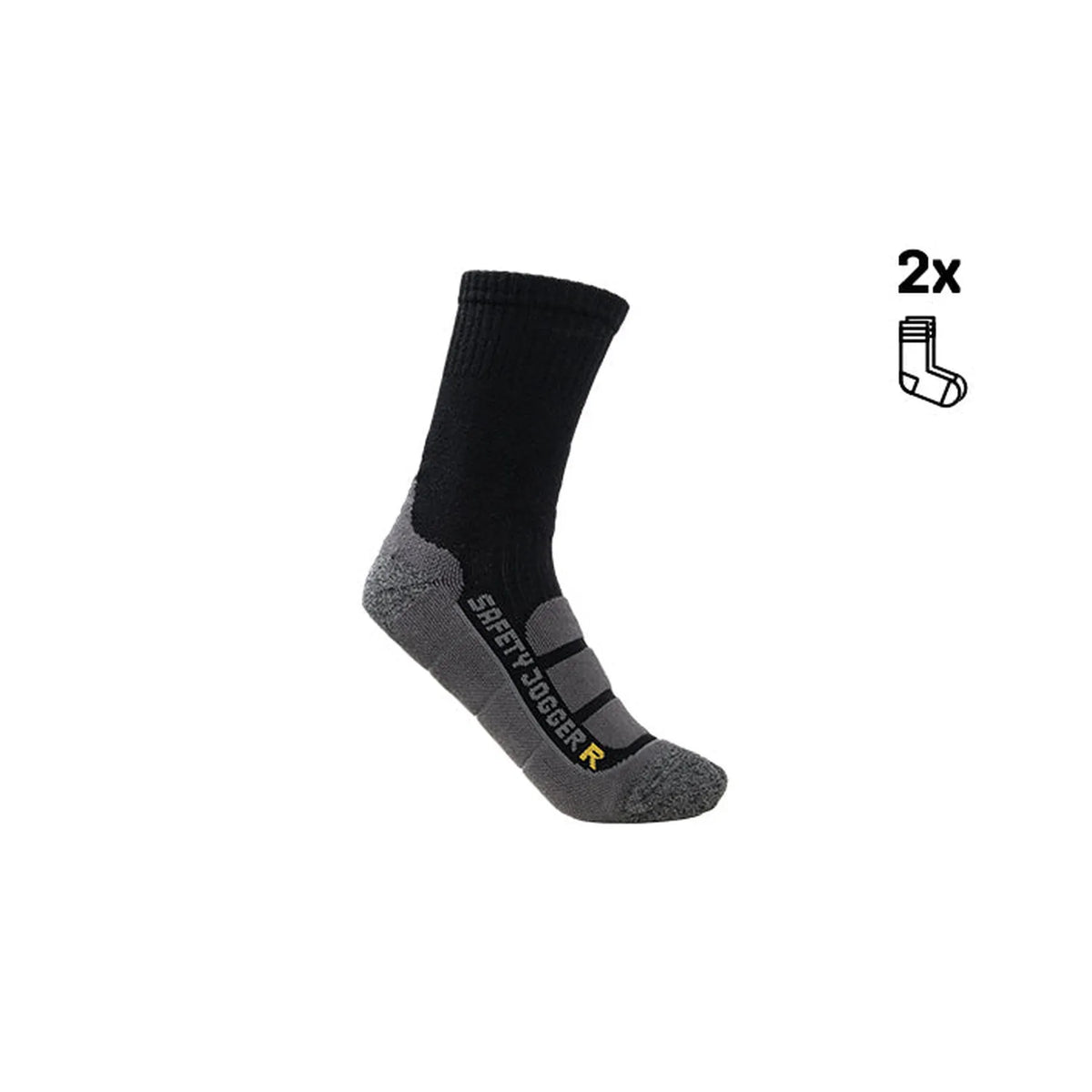 BAMBOSOK2P sokken Safety Jogger black