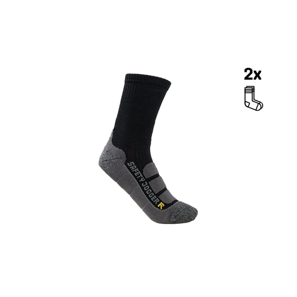BAMBOSOK2P sokken Safety Jogger black