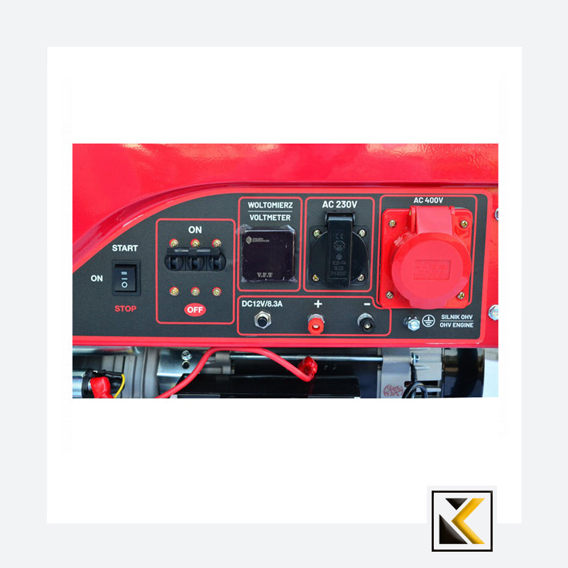 3-Fase Benzinegenerator 7,5kW 230/400V