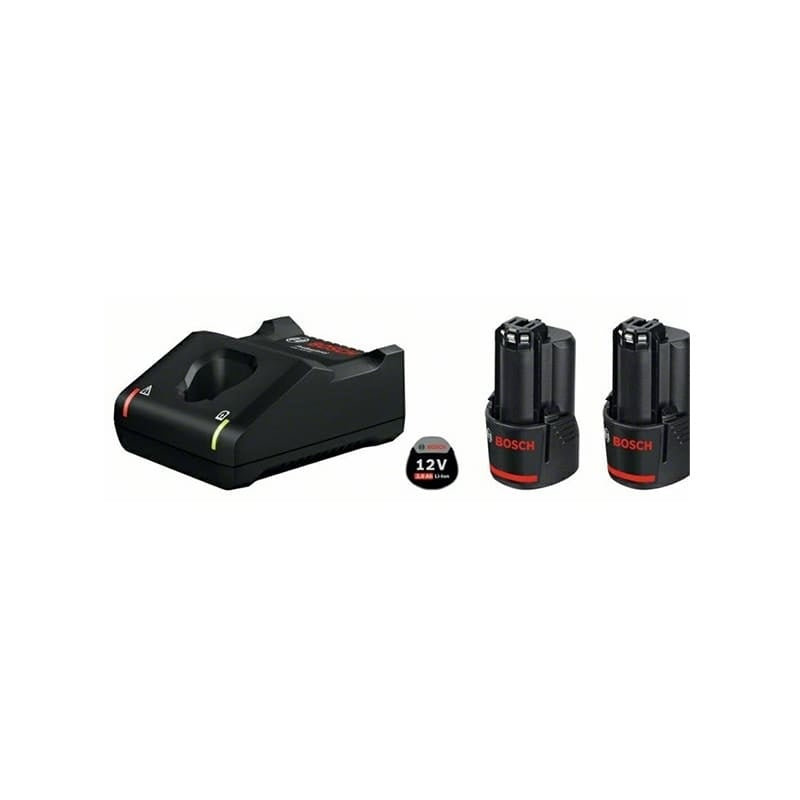 Bosch Accu 12V 2x2,0Ah LI + Lader