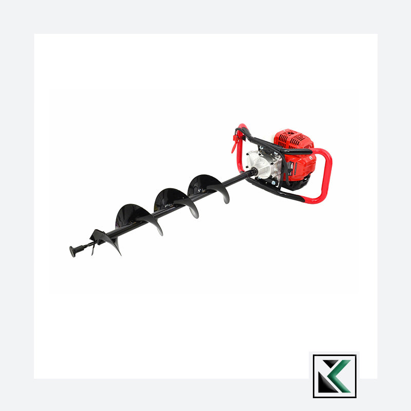 Benzine grondboor GD520 met 3 grondboren 2.95 PK