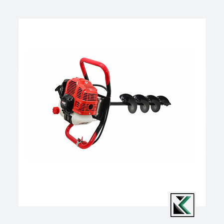 Benzine grondboor GD520 met 3 grondboren 2.95 PK
