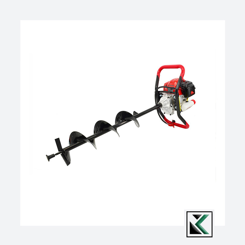 Benzine grondboor GD520 met 3 grondboren 2.95 PK