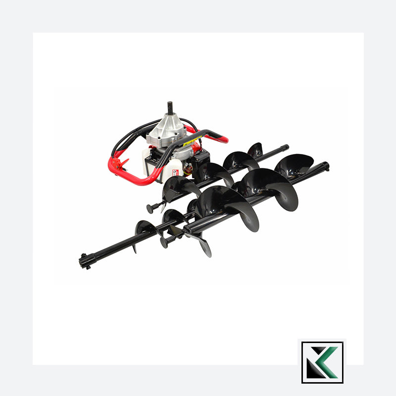 Benzine grondboor GD520 met 3 grondboren 2.95 PK