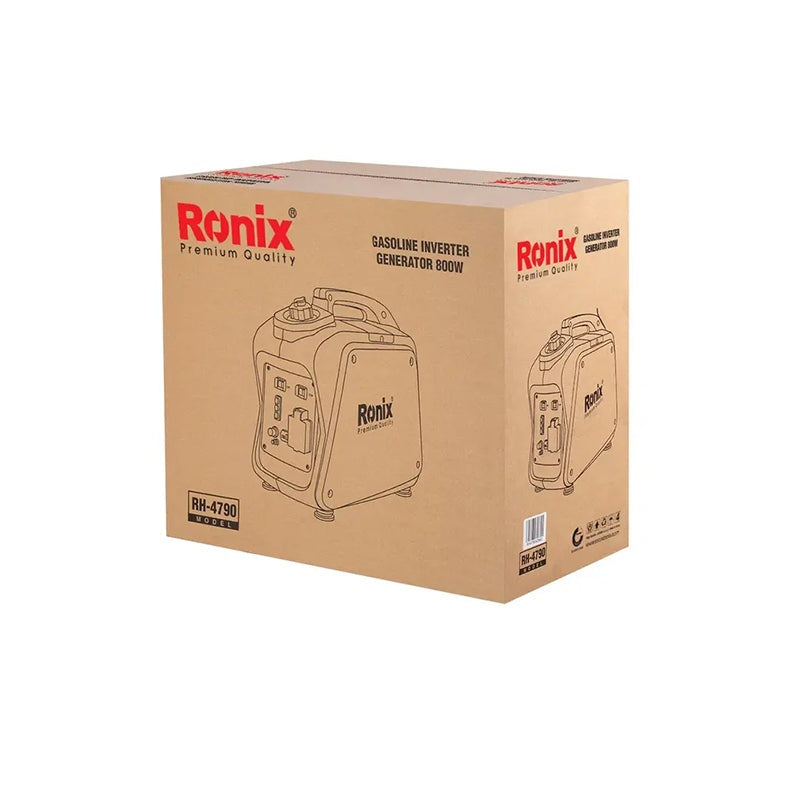 Benzine-omvormergenerator 0,80 kW-2,1 l Ronix