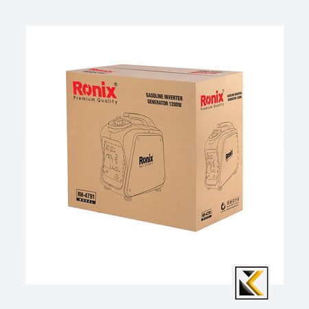Benzine-omvormergenerator 1,2 kW-3 liter Ronix