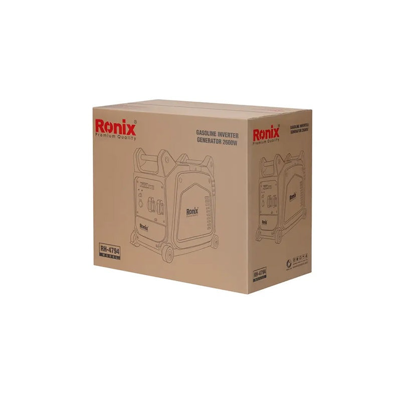 Benzine-omvormergenerator 2,6 kW-7,5 L Ronix