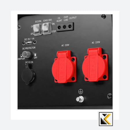 Benzine-omvormergenerator 2,6 kW-7,5 L Ronix