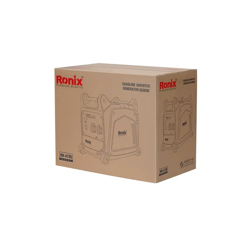 Benzine-omvormergenerator 3,5 kW-7,5 l Ronix