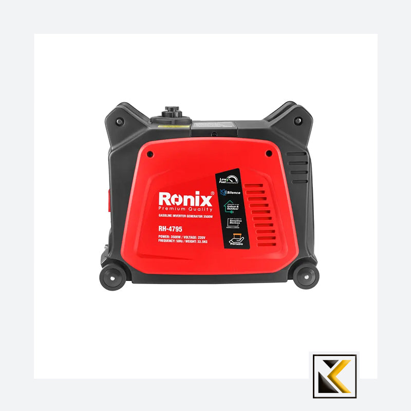 Benzine-omvormergenerator 3,5 kW-7,5 l Ronix