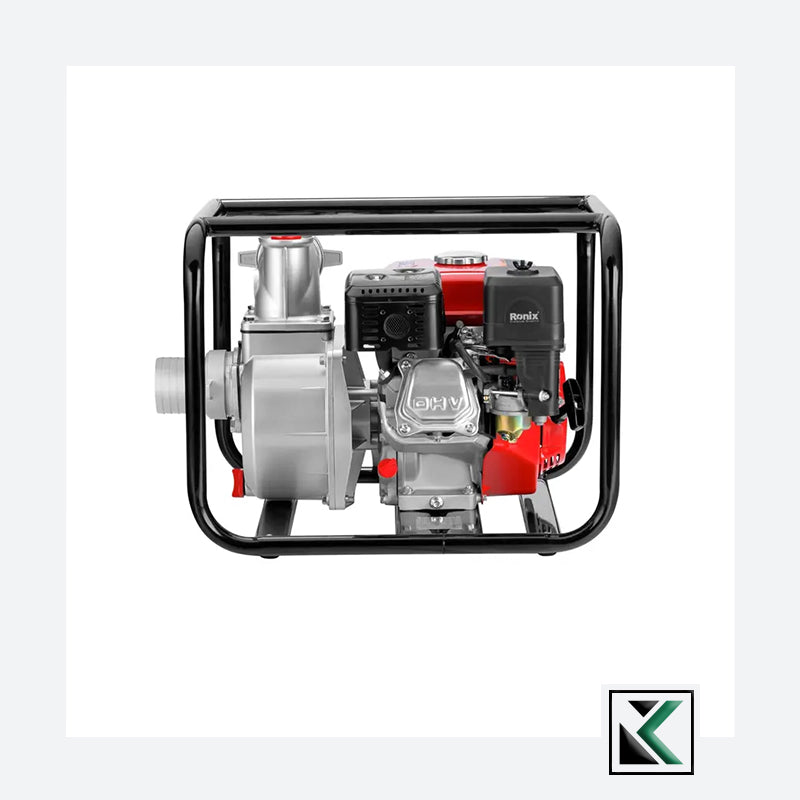 Benzine waterpomp 3 inch-7 pk