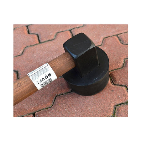 Bestratingshamer met rubberen mokerdop 7.5cm