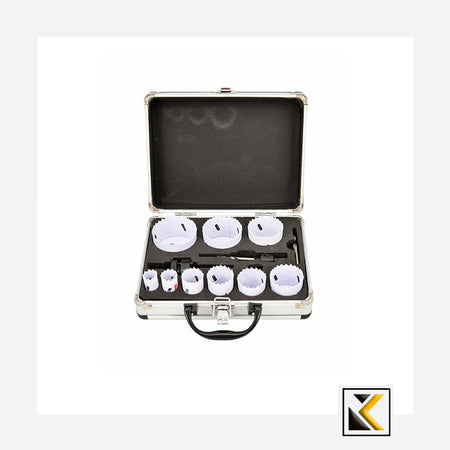 Bi-metalen gatenset 8-delig 22-64mm