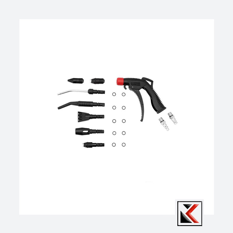 Blaaspistool set met 7 nozzles