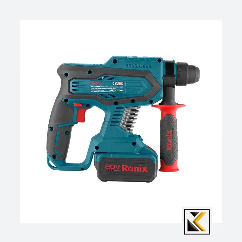 Borstelloze 20V accu boorhamer 2,2J