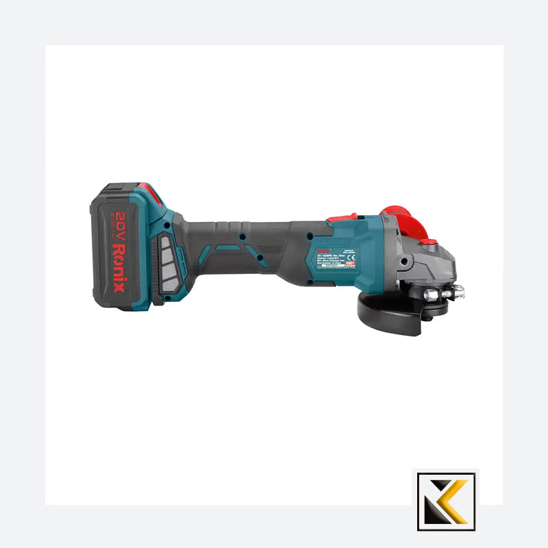 Borstelloze 20V accu mini haakse slijper 115 mm