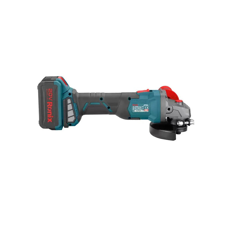 Borstelloze 20V accu mini haakse slijper 115 mm