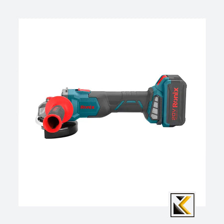 Borstelloze 20V accu mini haakse slijper 115 mm