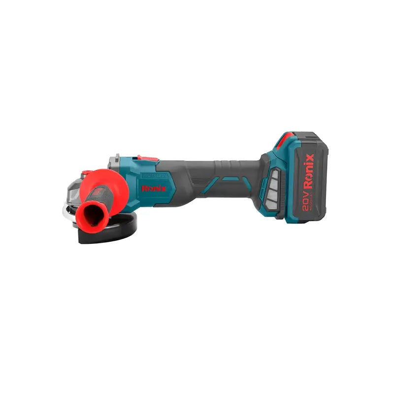 Borstelloze 20V accu mini haakse slijper 115 mm
