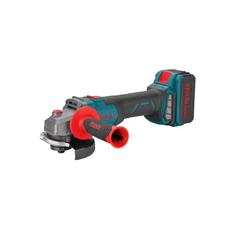Borstelloze 20V accu mini haakse slijper 115 mm