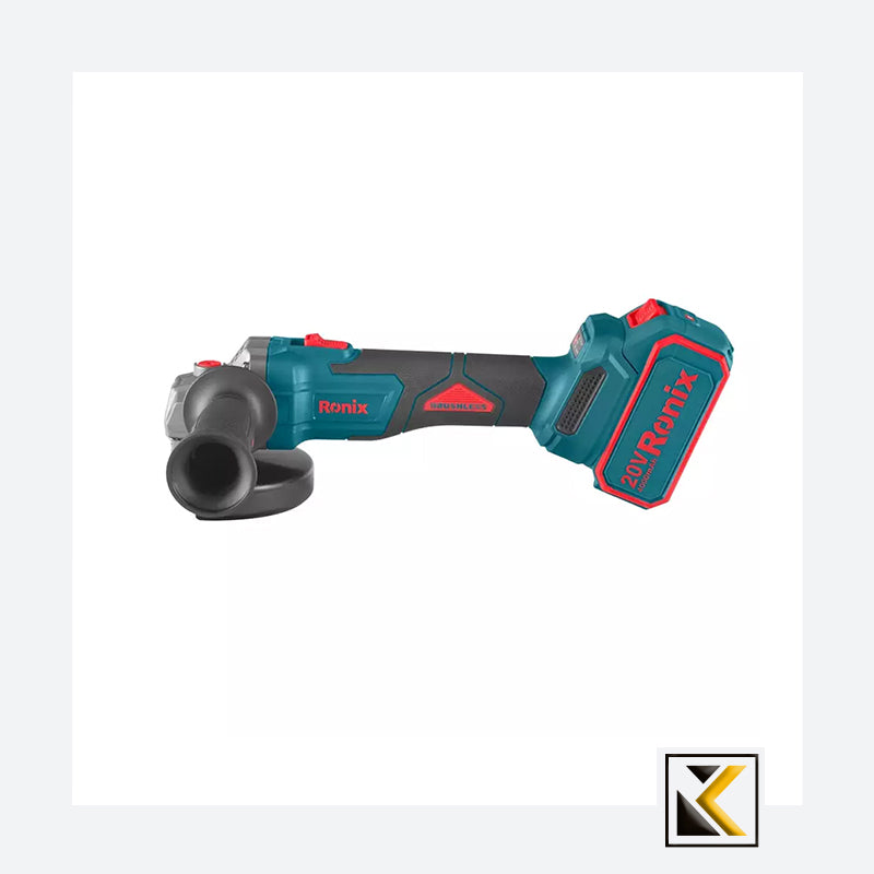 Borstelloze 20V accu mini haakse slijper 125m