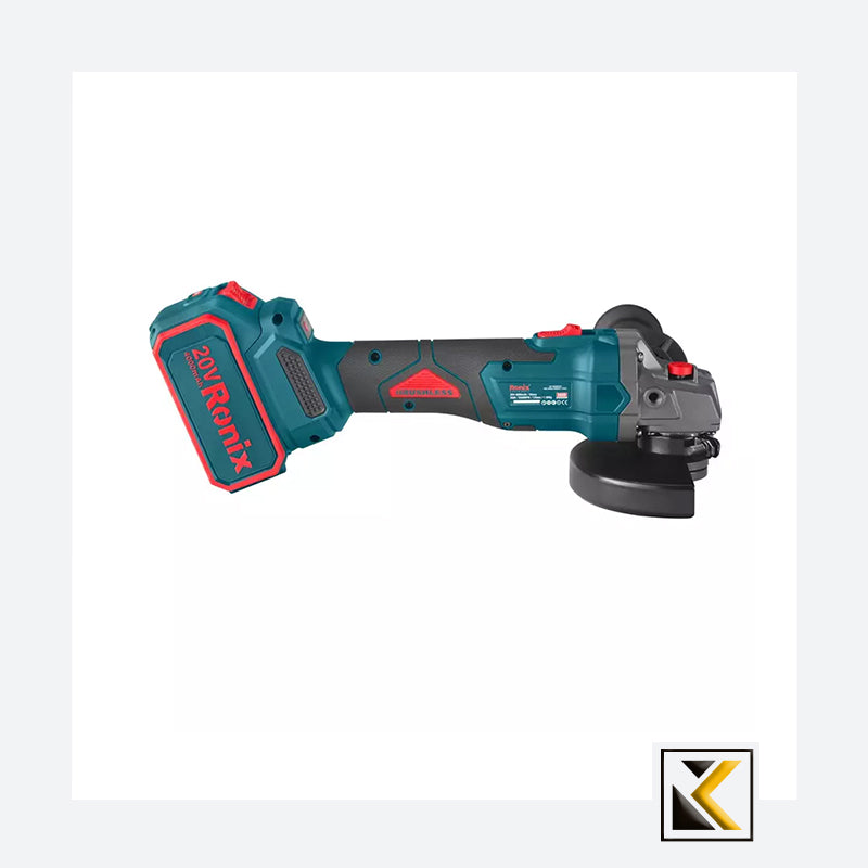 Borstelloze 20V accu mini haakse slijper 125m