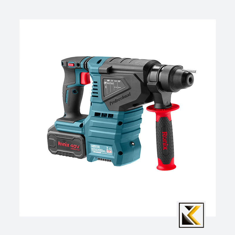 Borstelloze 40V accu boorhamer 2,4 J – 28 mm