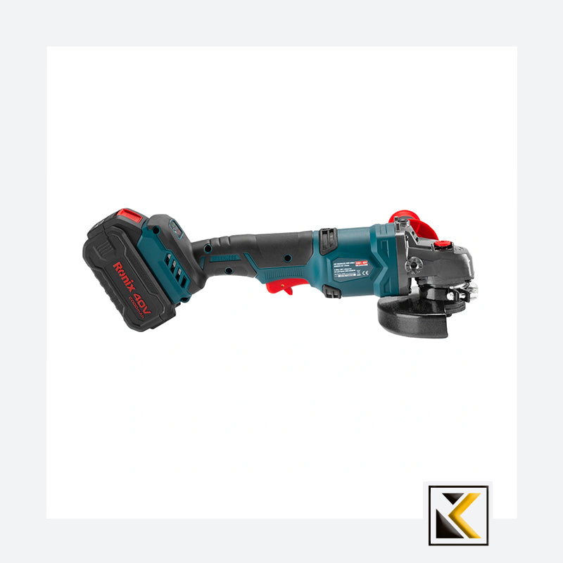 Borstelloze 40V accu  mini haakse slijper 125mm