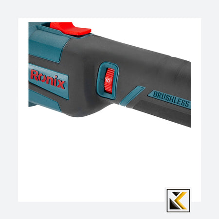 Borstelloze 40V accu  mini haakse slijper 125mm