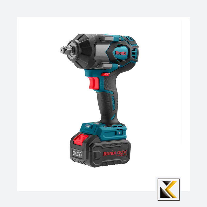 Borstelloze 40V accu  slagmoersleutel 1/2 inch 800N·m