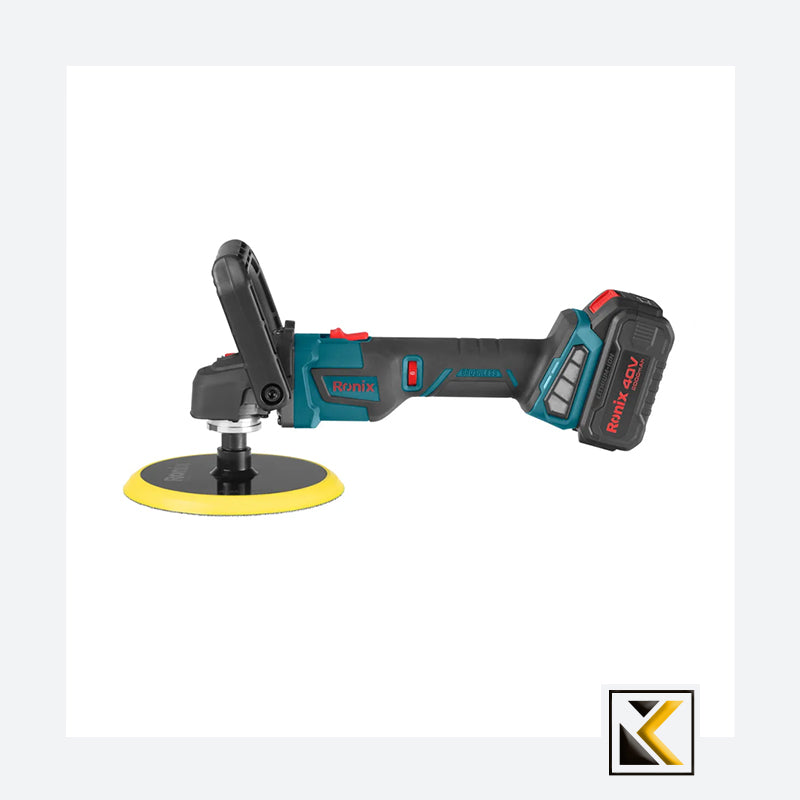 Borstelloze 40V accu polijstmachineset 180 mm
