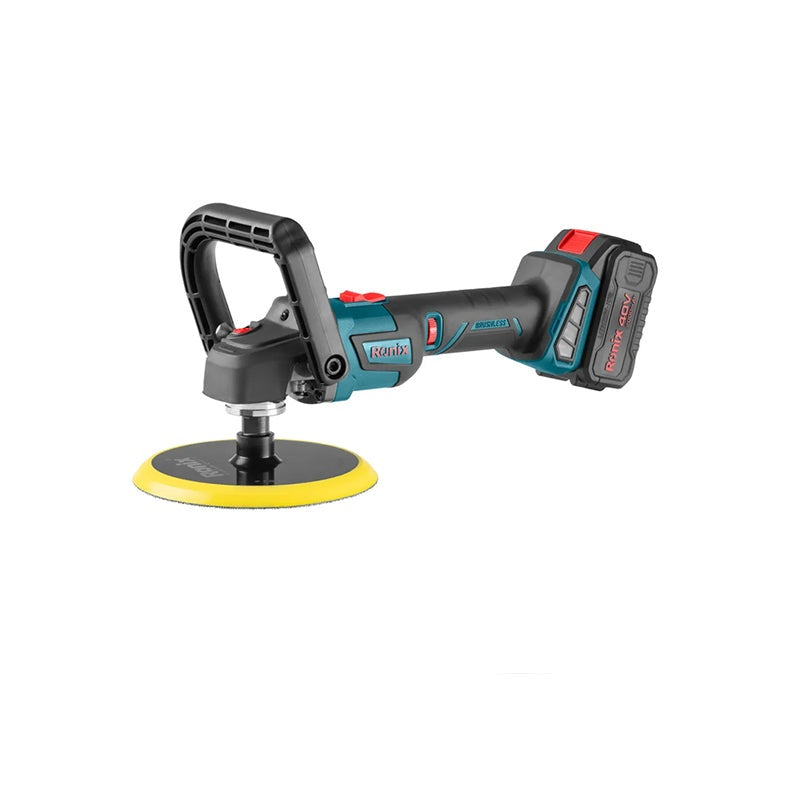 Borstelloze 40V accu polijstmachineset 180 mm
