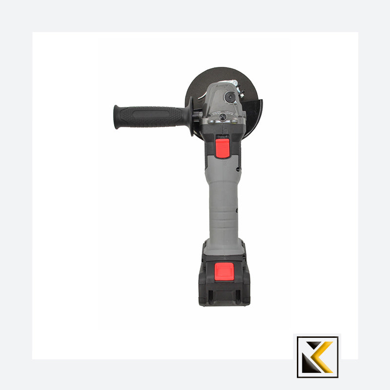 Borstelloze 18V accu haakse slijper 125mm met 1x5.0Ah accu Hoozar