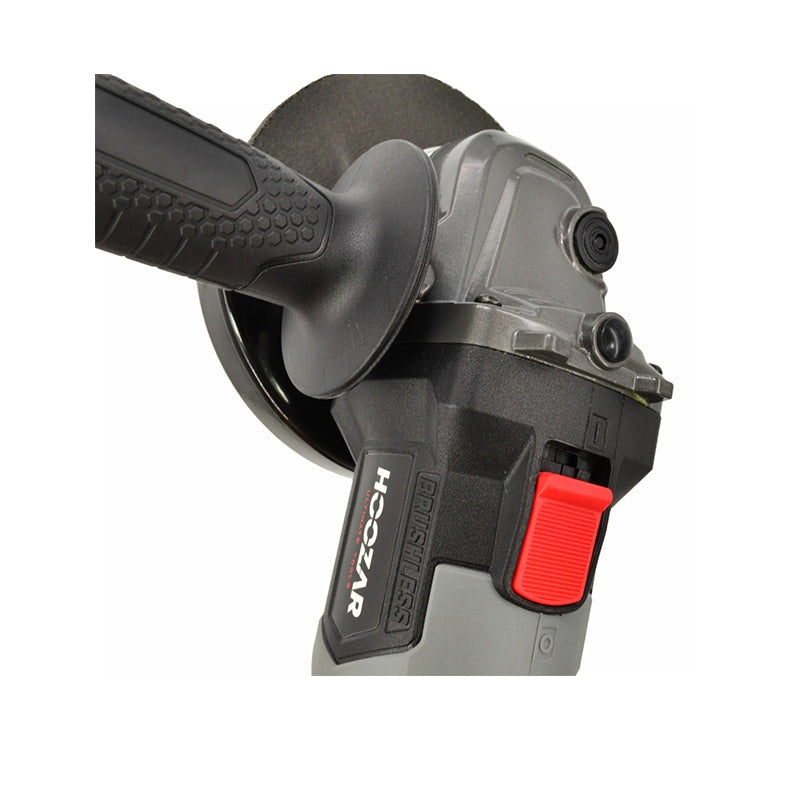 Borstelloze 18V accu haakse slijper 125mm met 1x5.0Ah accu Hoozar