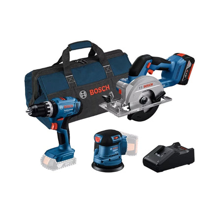 Bosch 18V combo set (GSR 18V-45 + GWS 18V-8 + GBH 18V-22)