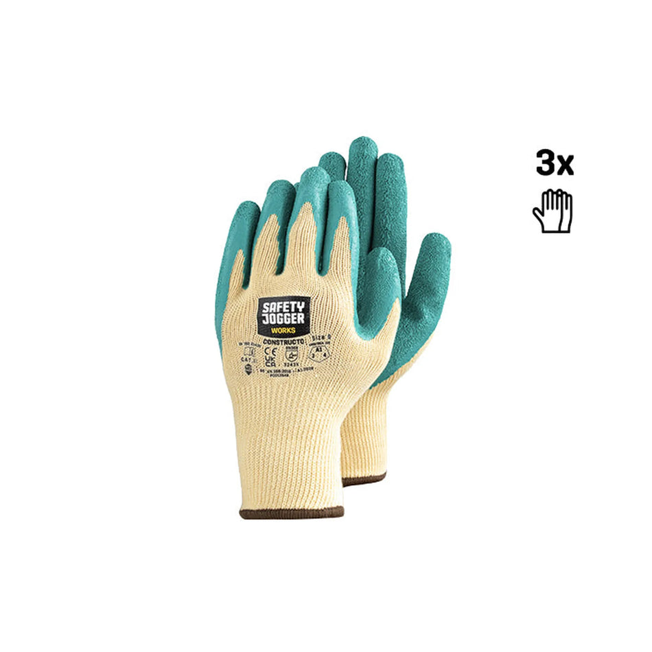 CONSTRU3P handschoenen Safety Jogger yellow