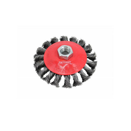 Conische draadborstel 115mm M14 Gedraaide staaldraad
