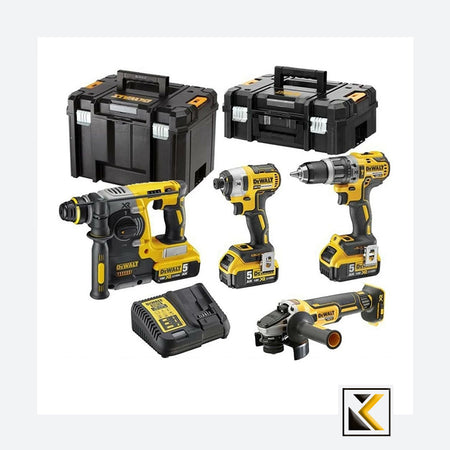 DeWalt DCK422P3T-QW 4-delige Combopack XR 18 Volt 3 x 5,0 Ah Li-Ion