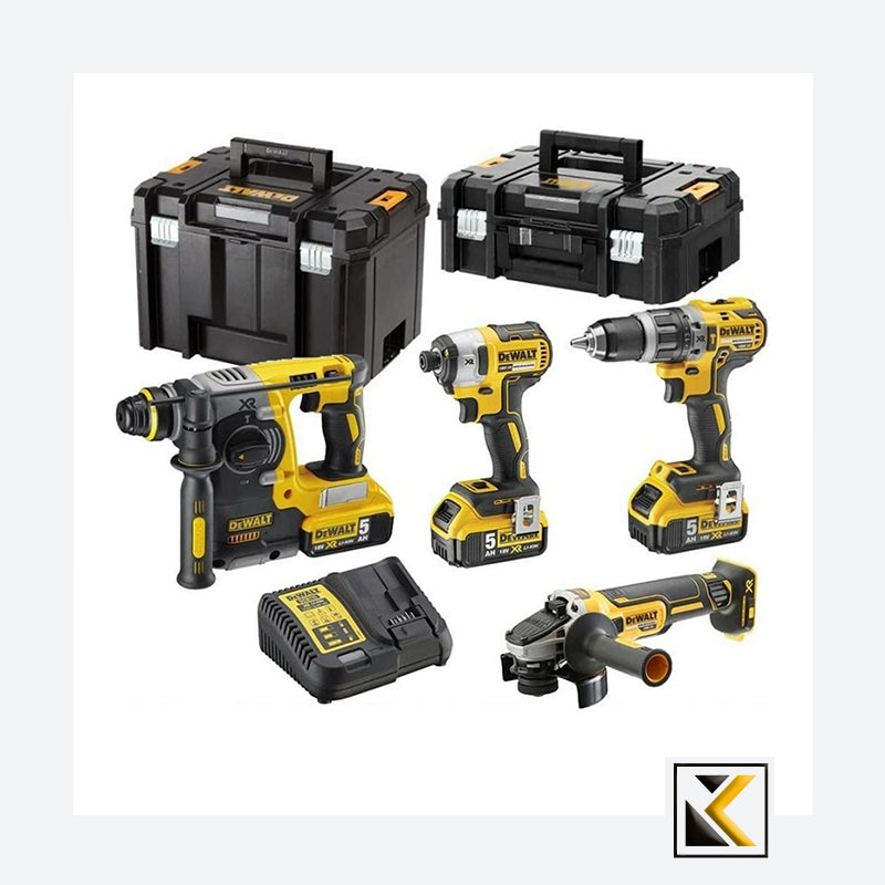 DeWalt DCK422P3T-QW 4-delige Combopack XR 18 Volt 3 x 5,0 Ah Li-Ion