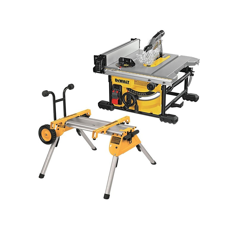 Dewalt 1850w tafelzaag DW7458 + verrijdbaar onderstel DE7400