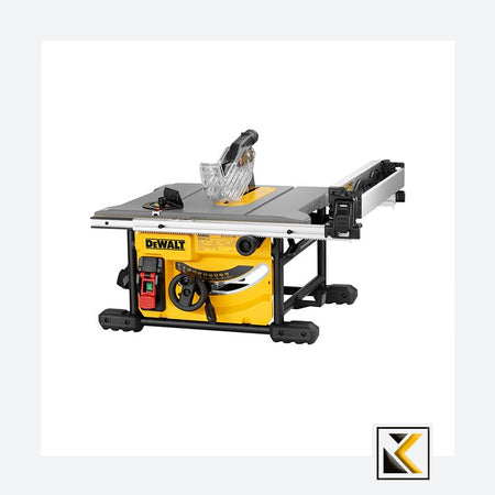 Dewalt 1850w tafelzaag DW7458 + verrijdbaar onderstel DE7400