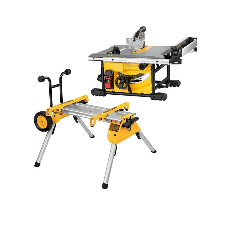 Dewalt 1850w tafelzaag DW7458 + verrijdbaar onderstel DE7400