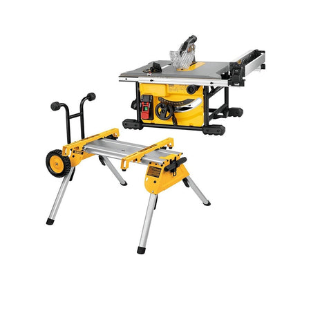 Dewalt 1850w tafelzaag DW7458 + verrijdbaar onderstel DE7400