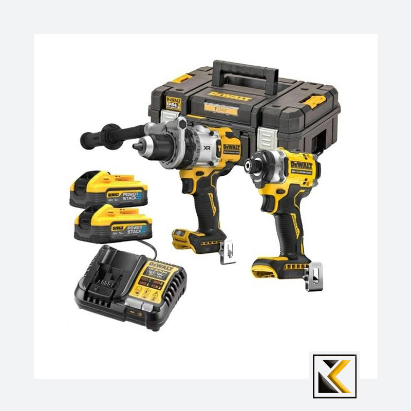 Dewalt Combo-Kit 18V DCK2200H2T (DCD1007 + DCF860) 2x5.0Ah powerstack accu
