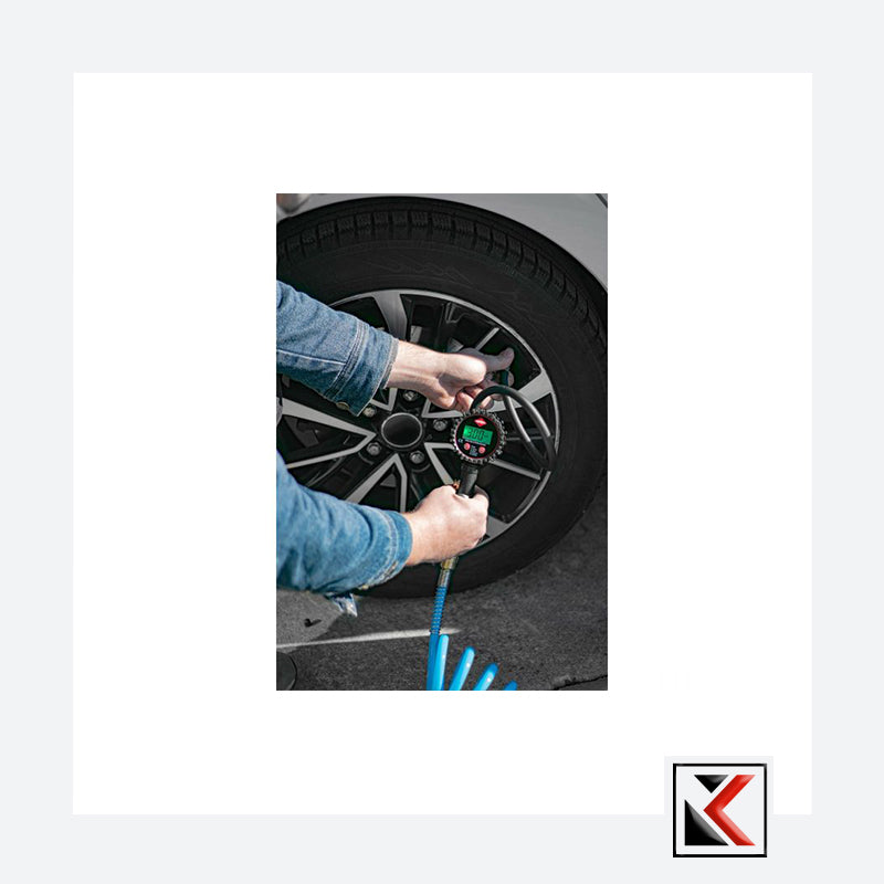 Digitale Bandenpomp 10 bar 60 cm