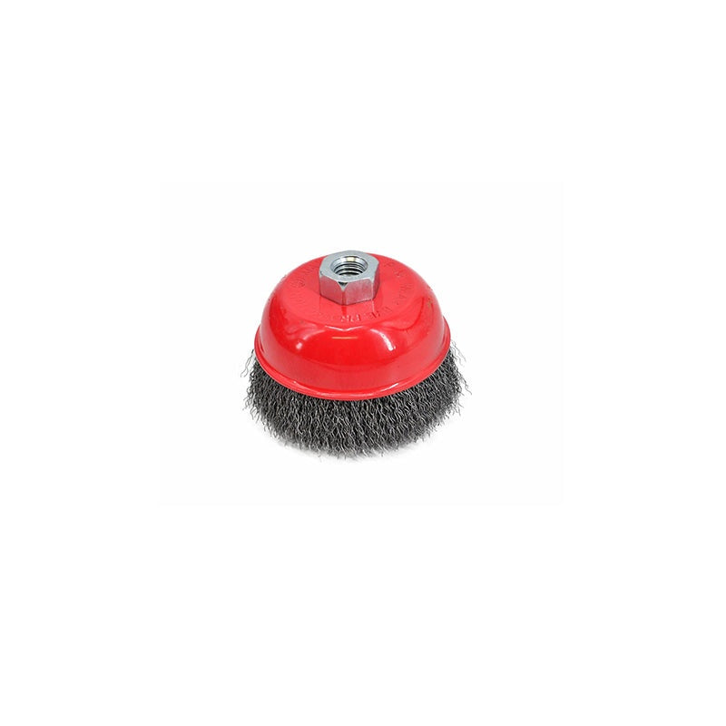 Draadborstel 65 mm M14 gegolfde staaldraad