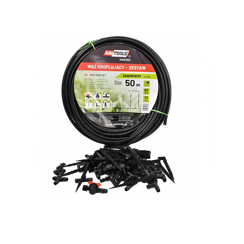 Druppelslang set 50mtr 67-dlg