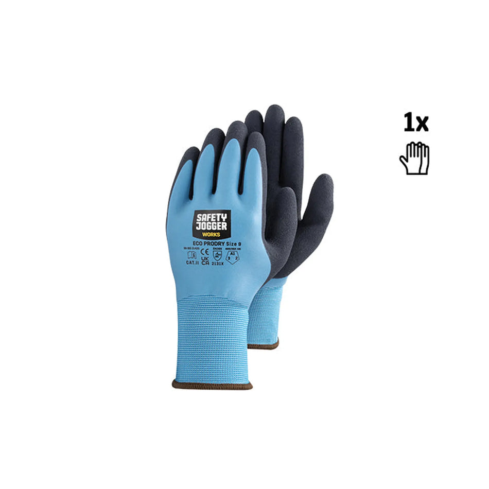ECOPRODRY handschoenen Safety Jogger blue