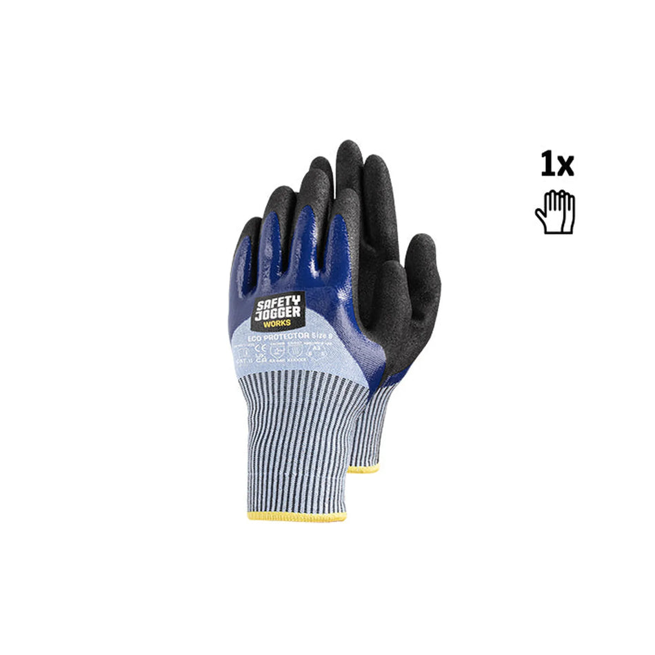 ECOPROTECT handschoenen Safety Jogger grey blue